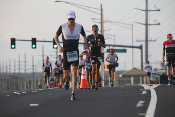 Beim abschließenden Marathon in Kailua-Kona auf Hawaii